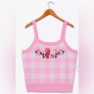 NWT Strawberry Shortcake Gingham Women's Plus Size Knit Tank Top Size 2X (PLUS)